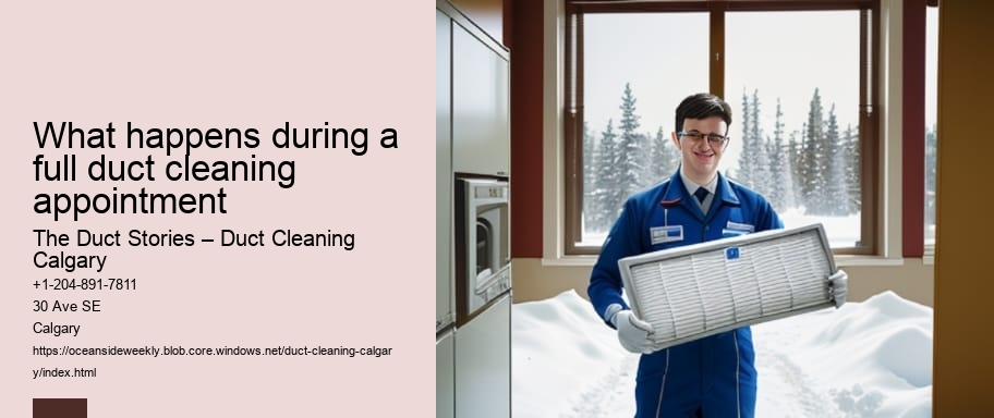 What happens during a full duct cleaning appointment