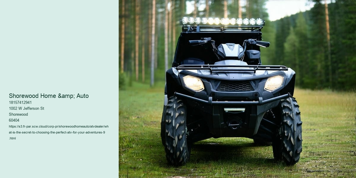 What is the secret to Choosing the Perfect ATV for Your Adventures?