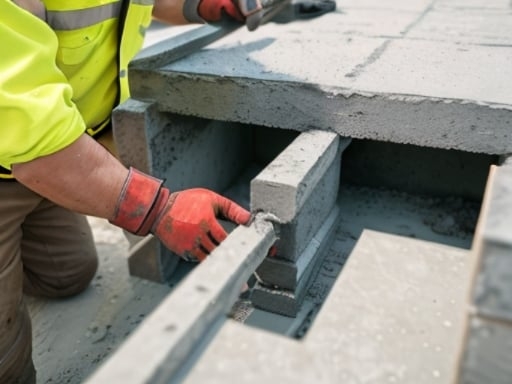  Monitoring wall plumb after reinforcement work